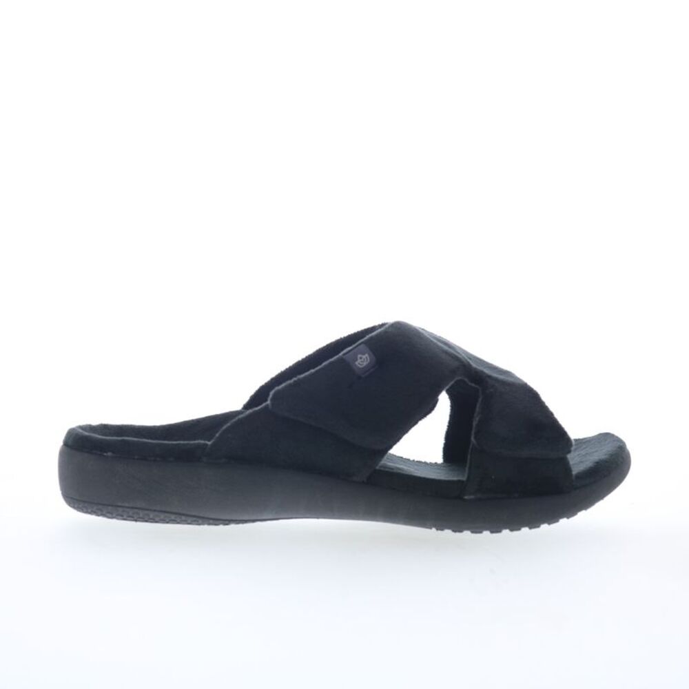 Spenco Womens Kholo Visa Slipper Black Shoes (NWT)